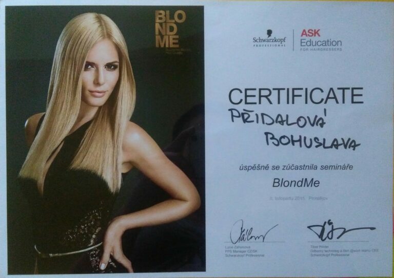 Certifikáty Bohunka