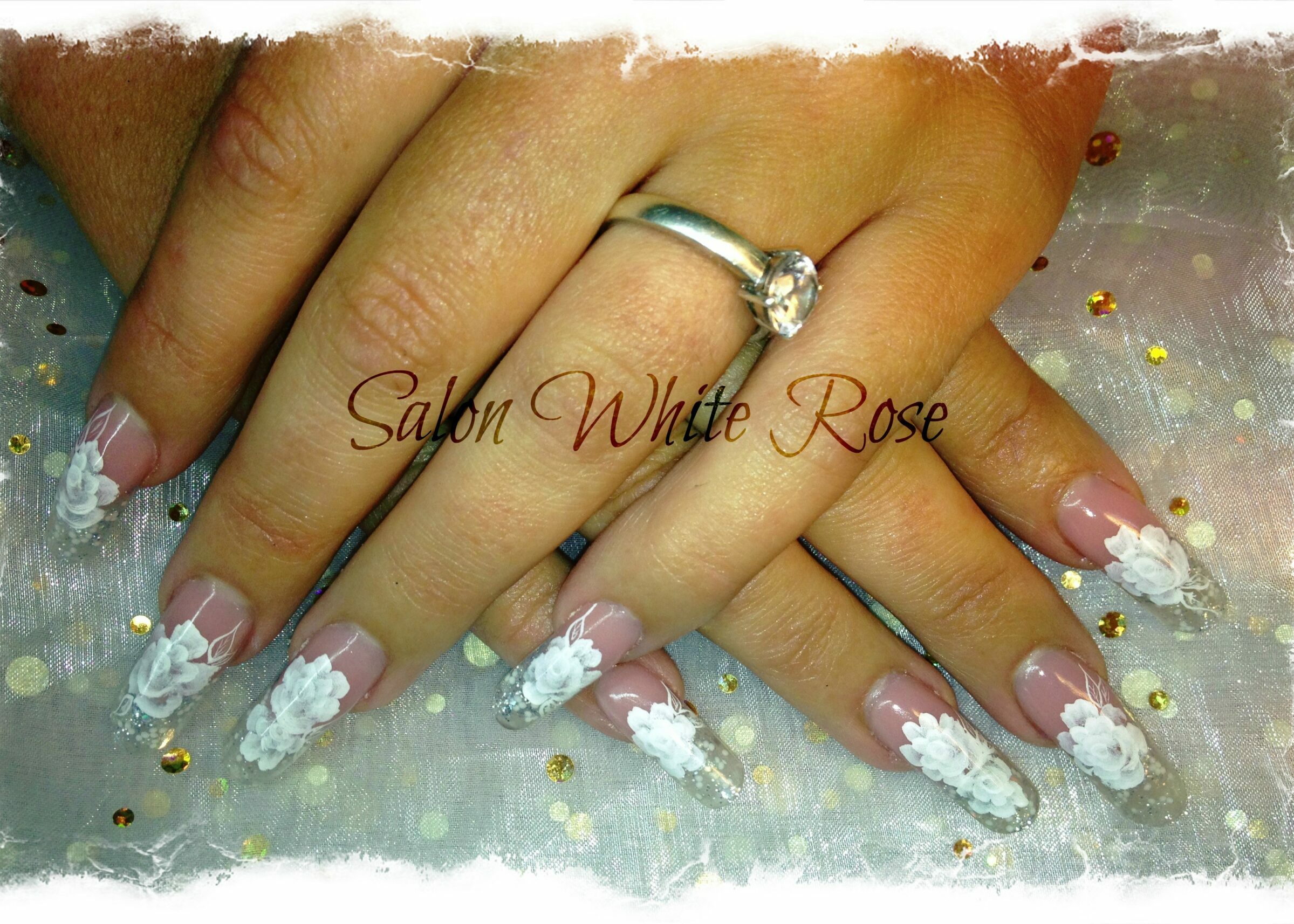 Nehtová modeláž – Svatební nehty