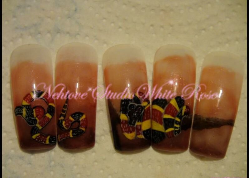 Nehtová modeláž – ruční malba BOXY